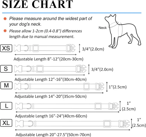 Miniatura 2 de Collar de perro de nailon reflectante personalizado con nombre y número de teléfono personalizados, 5 tamaños y 3 fuentes, acolchado de neopreno
