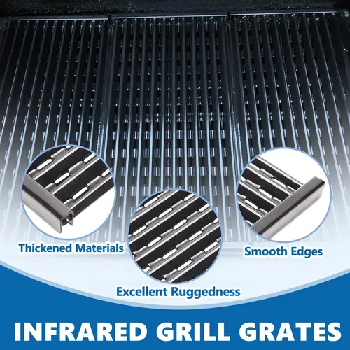 Miniatura 4 de 17 pulgadas Tru Rejillas de parrilla infrarroja para Charbroil 463371116 463370719 463370919 463335014 463344116 463335115 Parrilla Piezas