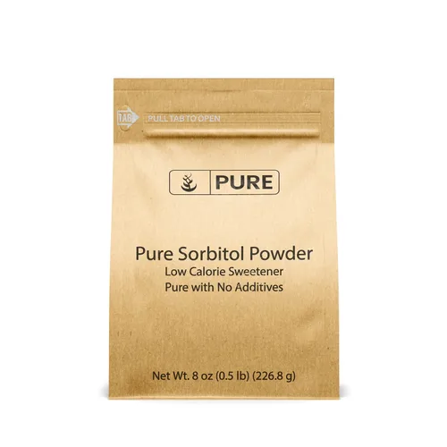 Pure Original Ingredients Sorbitol en polvo (8 onzas) edulcorante bajo en calorías, sustituto del azúcar, agente espesante