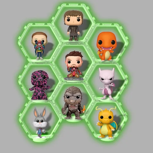 YODAR 9 piezas de estantes elevadores para figuras Funko POP, estantes flotantes para organizador y decoración, expositores coleccionables,