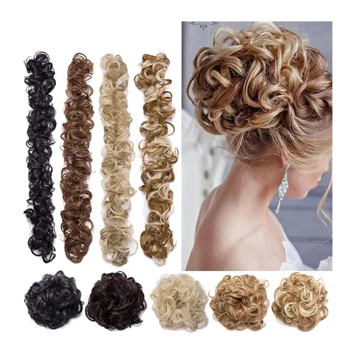 Moño desordenado, pieza de pelo de moño desordenado, pieza de cabello de 31.4 pulgadas de largo, despeinado, esponjoso, extensiones de cola de
