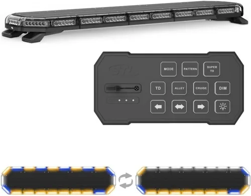 Miniatura 10 de SpeedTech Lights Super Takedown K-Force Elite 47 Barra de luz LED – 180 LED, 540 W montaje en techo advertencia de emergencia para policía, Ámbar