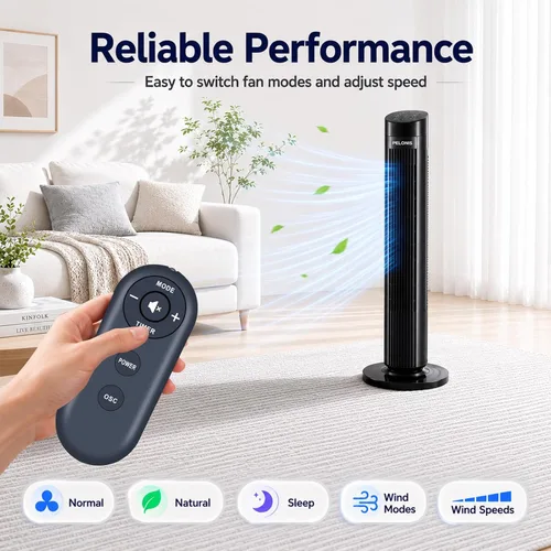 Miniatura 7 de Mando a distancia de repuesto compatible con ventilador de torre digital Cleanbreeze 32510411 Holmes de 36 pulgadas