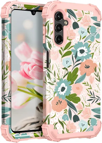 Miniatura 100 de Hocase Funda para Galaxy A37 5G, protección resistente a prueba de golpes, parachoques de goma de silicona suave+funda protectora híbrida