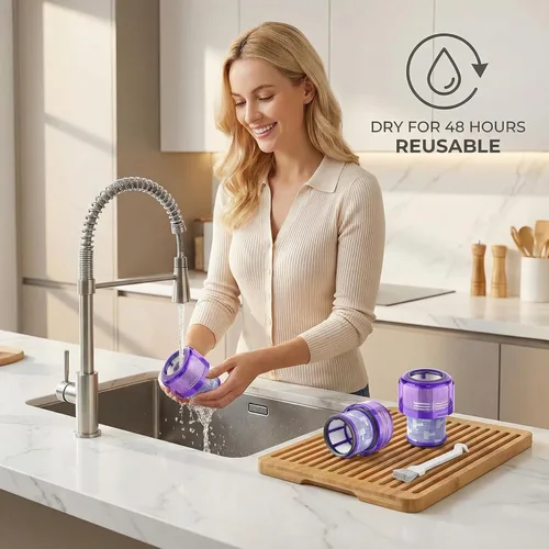 Miniatura 7 de Filtro Dyson Outsize, paquete de 2 filtros True HEPA de reemplazo compatibles con Dyson Outsize, V11 Outsize, Outsize Origin, Outsize+, Absolute+