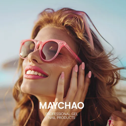 Miniatura 7 de MAYCHAO Gel constructor morado claro para uñas, fortalecedor de uñas malva de 0.5 onzas líquidas en una botella, gel duro para extensión de uñas