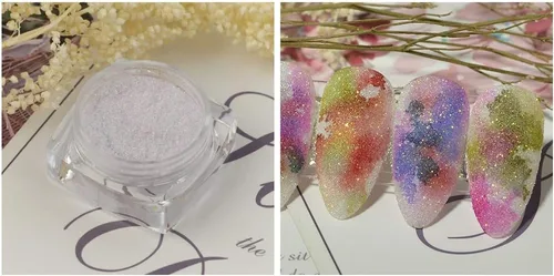 Miniatura 7 de 12 botellas de uñas con purpurina de azúcar en polvo holográfico brillante de azúcar para uñas, decoración de uñas, manualidades