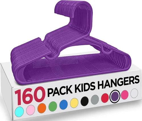 Miniatura 41 de Utopia Home Paquete de 20 Perchas para Niños - Perchas de Plástico para Bebé de 11.5 Pulgadas para Armario - Perchas para Niños para Ropa y Percha