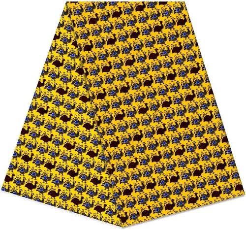 Miniatura 6 de Patrón africano de cera Ankara imprime tela 6 yardas 100% algodón cera paño para vestido de fiesta y telas de tapicería DIY LB041