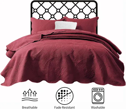 Miniatura 220 de MOONLIGHT20015 Juego de colchas individuales (68" x 86") – Paquete a granel de 10 al por mayor para hoteles, dormitorios de invitados y Airbnbs