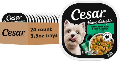 Miniatura 16 de Cesar Home Delights - Comida húmeda para perros adultos, cena en salsa de pollo y verduras cocidas a fuego lento, bandeja de comida para perros