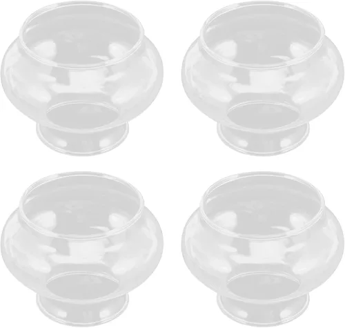Miniatura 10 de Uonlytech Reemplazo de pantalla de lámpara de vidrio resistente a altas temperaturas, cubierta superior de lámpara de queroseno, chimenea