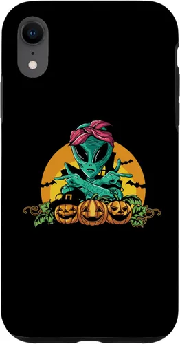 Miniatura 8 de iPhone 13 Pro Alien Peace Sign Halloween Costume Pumpkin Men Women Kids Case