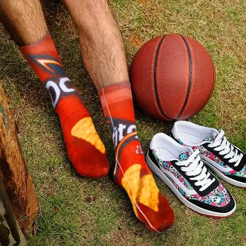 Miniatura 3 de Calcetines divertidos y locos para hombre, unisex, novedosos, estampados en 3D, calcetines de tubo de baloncesto, regalos de Navidad