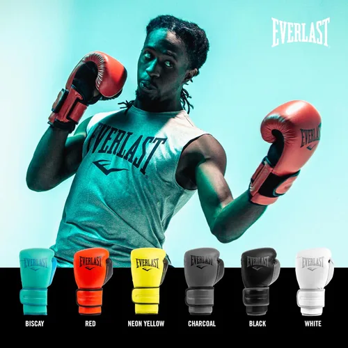 Miniatura 5 de Everlast Powerlock 2 Guantes de Boxeo con Cierre de Velcro Guantes de Entrenamiento de Combate Cierre de Velcro con Soporte Duradero para Mano