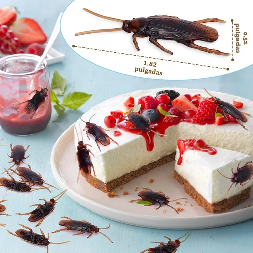 Miniatura 6 de Riomeira Cucarachas Falsas Premium, Cucarachas Falsas Bastante Realistas, Excelente Manera de Hacer una Broma, Cucarachas Falsas Realistas