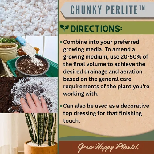 Miniatura 4 de Sol Soils Perlita gruesa para plantas, enmienda ligera y totalmente natural de suelo de vidrio volcánico para mejorar el drenaje y la aireación, 2