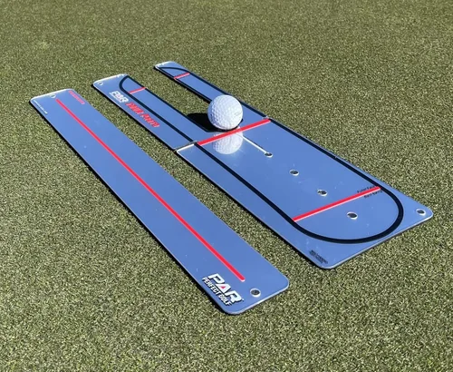 Miniatura 6 de PAR Perfect Putting Mirror "Tour Proto" Combo de 3ª generación con espejo de hombro - (diestro) - Sistema de puesta de gira #1 - La pelota se