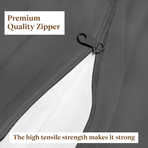 Miniatura 2 de Sábana bajera ajustable con cremallera, tamaño individual, bolsillo profundo de 8 pulgadas, sábana inferior de microfibra cepillada de calidad