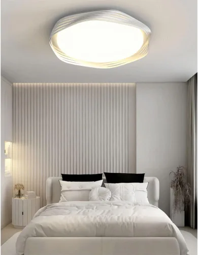 Miniatura 2 de Genérico Araña moderna, Modern Romantic Ceiling Light Fixture Dimmable Flush Mounted Lamp for Living Room Bedroom Kitchen White Acrylic LED