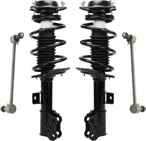 Miniatura 65 de Detroit Axle - Kit de puntales delanteros para Jeep Grand Cherokee 2005-2010 2006-2010 Commander 2007 2008 2009, 2 montajes rápidos de 2 barras