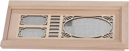 Miniatura 9 de 1:12 Mini modelo de muebles de casa de muñecas, puerta de pantalla para casa de muñecas, abedul para puertas de casa de muñecas DIY