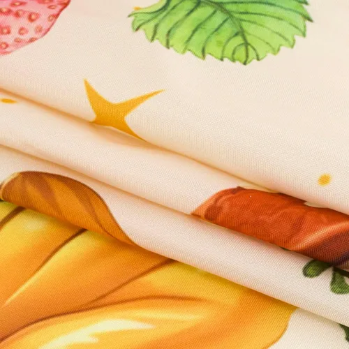 Miniatura 6 de HVEST Tapiz retro rojo de hongos para colgar en la pared, diseño floral rosa con fresa y mariposa en beige, tapiz para dormitorio, flores, plantas