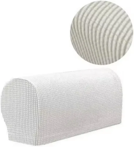 Miniatura 5 de Fundas para reposabrazos de sillón, fundas elásticas para brazos de sillón, tapas de poliéster suave antideslizantes para muebles, para silla, sofá