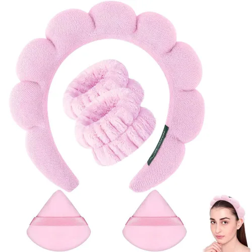Miniatura 9 de Diademas de cuidado de la piel para el lavado facial, diademas de spa para lavar la cara, suaves diademas de cuidado de la piel y maquillaje