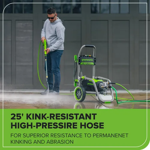 Miniatura 8 de Greenworks Pro Sin Escobillas 2700 PSI (Certificado CSA) 2.3 GPM Máx. / 1.2 GPM Lavadora a Presión Eléctrica