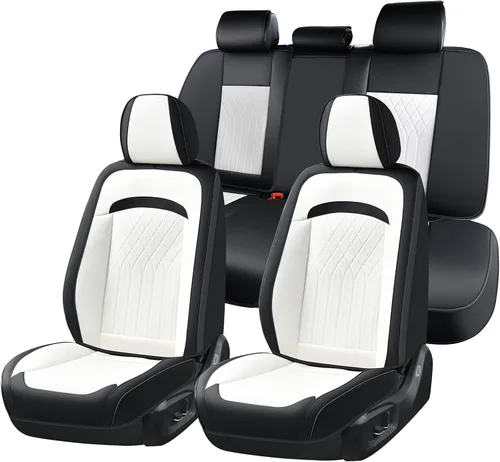 Miniatura 15 de FLORICH Fundas de asiento delantero de automóvil, fundas de asiento de cuero para automóviles, protector de asiento de automóvil, impermeable