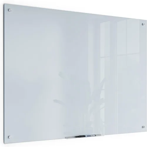 Miniatura 12 de U Brands Pizarra blanca magnética de vidrio, 24 x 36 pulgadas, superficie blanca esmerilada, sin marco, solo para uso con imanes de alta energía