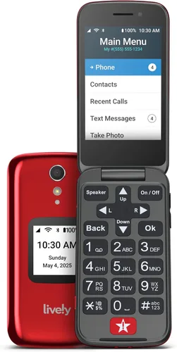 Miniatura 10 de Lively Jitterbug Flip2 - Teléfono celular abatible para personas mayores, no compatible con otros operadores inalámbricos, plan de teléfono debe