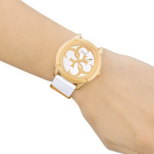 Miniatura 5 de Guess G Twist Reloj de señoras de correa de silicona con esfera blanca W0911L5