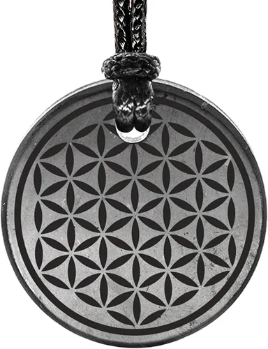 Miniatura 3 de Colgante Shungite Grabado Geometría Sagrada