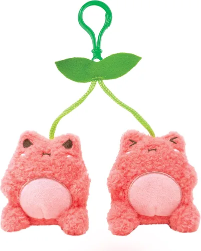 Miniatura 13 de Cuddle Barn PlushGoals - Mini Boba Wawa Clip súper suave y lindo Kawaii rana de peluche de animal de peluche, llavero para bolsa, 4 pulgadas