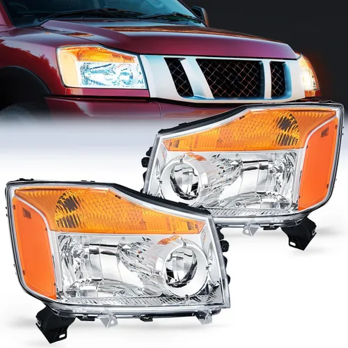 Miniatura 9 de Ensamble de faros Nilight Compatible con 2004 2005 2006 2007 2008 2009 2010 2011 2012 2013 2014 2015 Nissan Titan Armada Faros de Repuesto Carcasa