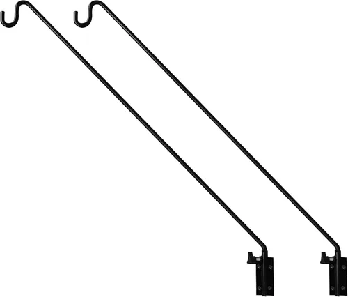 Miniatura 18 de MIXXIDEA Kit de montaje para colgar en riel de cubierta de valla de 11 pulgadas de largo, gancho decorativo resistente para comederos de pájaros