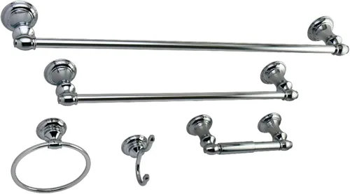 Miniatura 7 de Kingston Brass BAHK2612478BB Provence - Juego de accesorios de baño, latón cepillado, 24 x 3.5 x 2.56 pulgadas Cobrizo cepillado