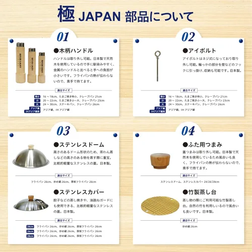 Miniatura 6 de Riverlight JS1228 Kyoku JAPAN - Sartén de hierro con tapa, 11.0 pulgadas (11.0 in), nitruración de hierro, compatible con IH, resistente a