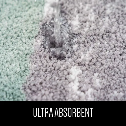 Miniatura 4 de Alfombra de baño suave, antideslizante, absorbente, lavable a máquina y secar, alfombra de baño para bañera, ducha, baño, suelo, interior, 24 x 17