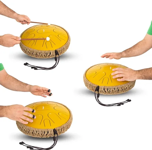 Miniatura 8 de El Tambor Bálsamo - Tambor de Lengua de Acero de 6 Pulgadas de 8 Notas, Instrumento de Tambor de Acero, Tambores para Niños y Adultos, Set de Tambor