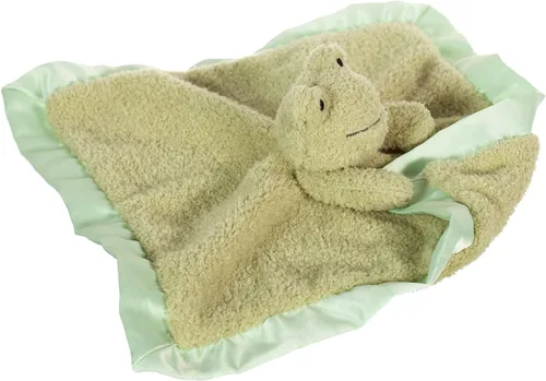 Miniatura 4 de Apricot Lamb Manta de felpa de lujo con diseño de rana verde y animales de peluche (rana verde, 14 pulgadas)