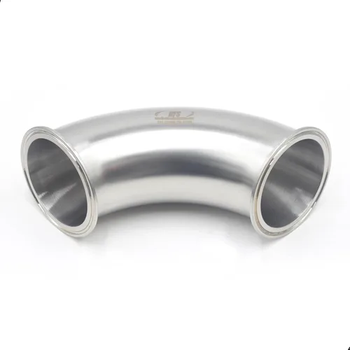 HFS (R) 3 "Tri Clamp Codo de 90 grados Acero inoxidable 304 Instalación de tubería sanitaria (3 "Tri Abrazadera)