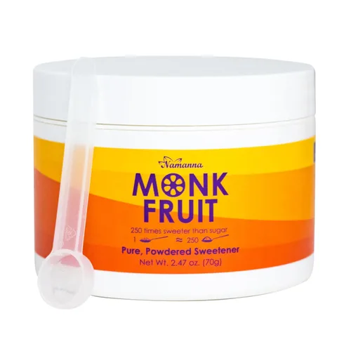 Miniatura 12 de NAMANNA Edulcorante puro de frutas de monje, cero calorías, cero carbohidratos, seguro para paleo (25% Mogroside V, 3.53 onzas, 2000 porciones)