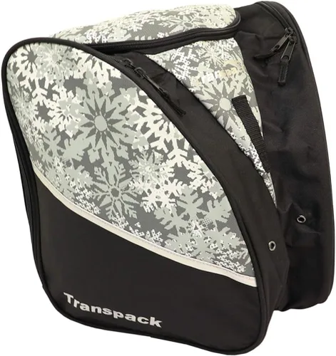 Miniatura 3 de TRANSPACK Edge Junior - Mochila para botas de esquí y snowboard, resistente al agua, 33 L, bolsa de mochila Blanco (White Snowflake)