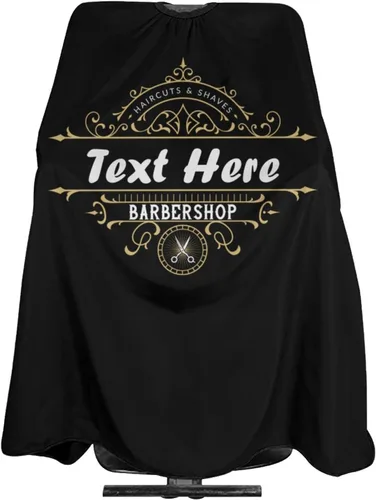 Miniatura 35 de Capa de barbero impermeable personalizada, Capa de peluquero personalizada, Añade tu texto, Capa de salón personalizada para hombres, Capa de corte
