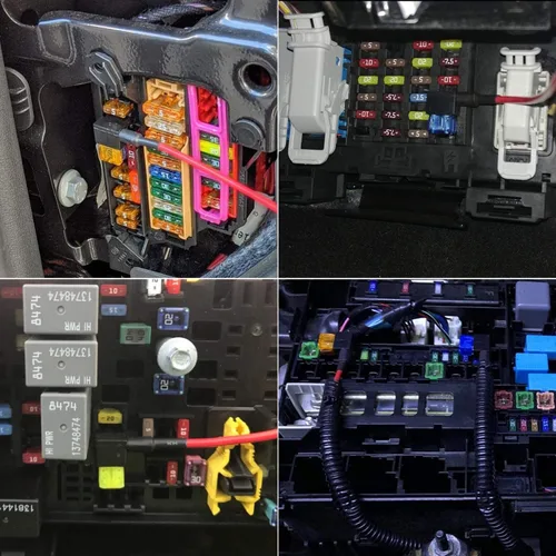 Miniatura 5 de Gebildet 12 V 24 V, Portafusibles Add-a-Circuit Micro 2 con terminales de contracción térmica, soporte de cuchilla tipo clavija con arnés de cables