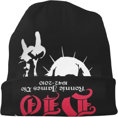 Miniatura 9 de Ronnie Rock James Dio - Gorro de punto para hombre y mujer, color negro, Negro