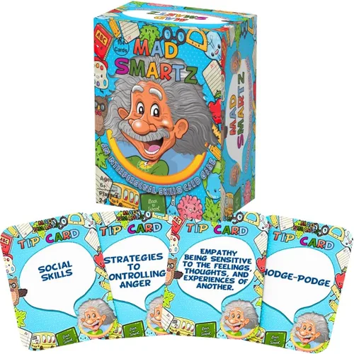 Thought-Spot Mad Smartz - Juego de gestión de la ira y habilidades sociales para niños y adolescentes | Herramienta de control de impulsos y TCC